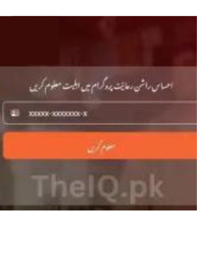 8123 Ehsaas Rashan Program Status Check Online 2022