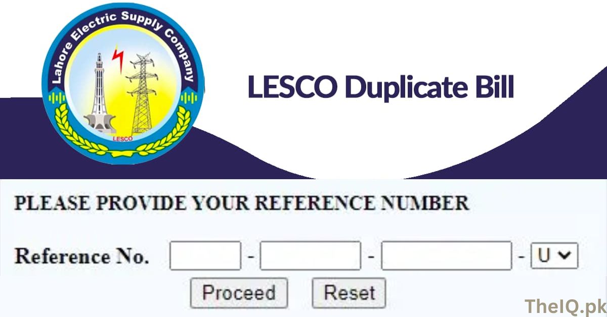 LESCO Bill Check Online 2023 | Duplicate LESCO Bill Download