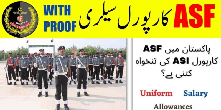 ASF Corporal (ASI) Salary In Pakistan 2025 | Uniform, Ranks Insignia And Allowances 1 ASF Corporal (ASI) Salary In Pakistan 2025