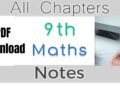 9th Class Math Solution PDF Free Download
