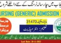 BS Nursing Generic Admission Program 2025 | Apply Online 12 BS Nursing Generic Admission Program 2024