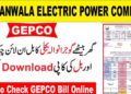 GEPCO Online Bill Check By CNIC April 2025 | Duplicate Bill Online 3 GEPCO Online Bill Check By CNIC