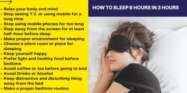 How To Sleep For 8Hrs In 3Hrs
