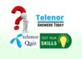 Telenor Daily Quiz Answers Today
