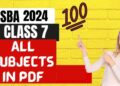 SBA 2024 School Based Assessment Grade 7