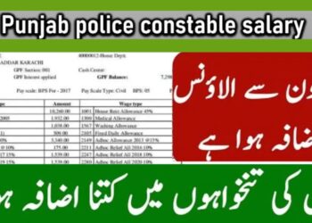 Punjab Police Salary For Constable In Pakistan 2025 | Sub Inspector & ASI 6 Punjab Police Salary For Constable