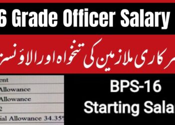 16 Grade Officer Salary in Pakistan