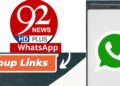 92 News Whatsapp Group Links 700+ Most Popular Join Now 10 Join 92 News Whatsapp Group Links