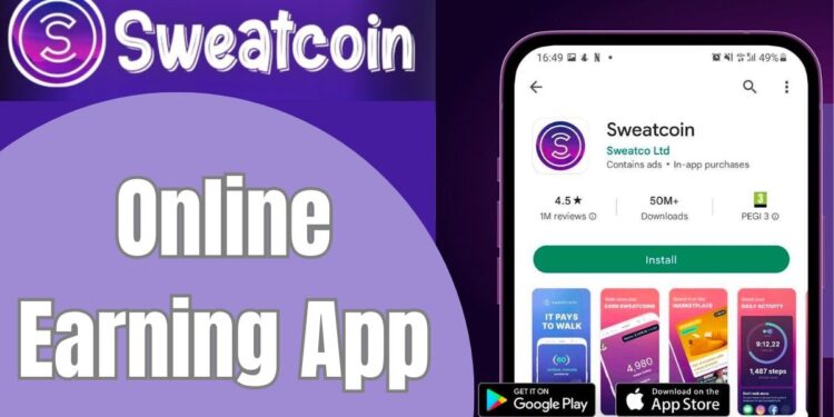 Download Sweatcoin Online Earning App for Android | Sign Up & Review 1 Sweatcoin Online Earning App