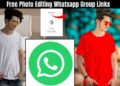 Free Photo Editing Whatsapp Group Links