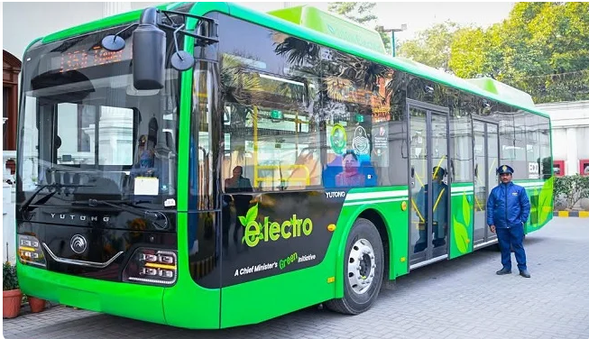 Lahore Goes Green: Punjab CM Launches Electric Buses! 2 Electric Bus Service