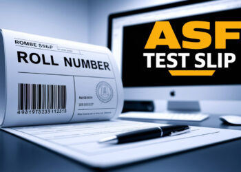 ASF Written Test Roll Number Slip Download in PDF format