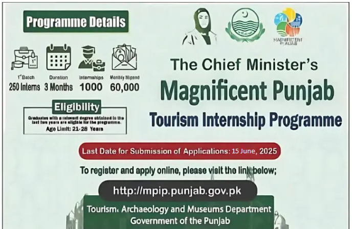 Chief Minister's magnificent tourism internship program