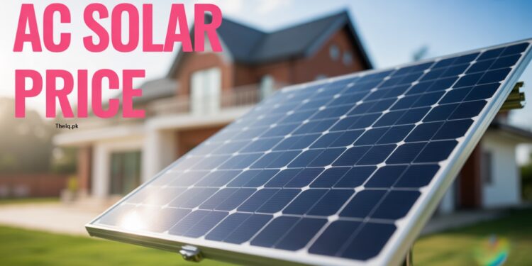 Solar Panel for AC Price in Pakistan 1 or 1.5 ton